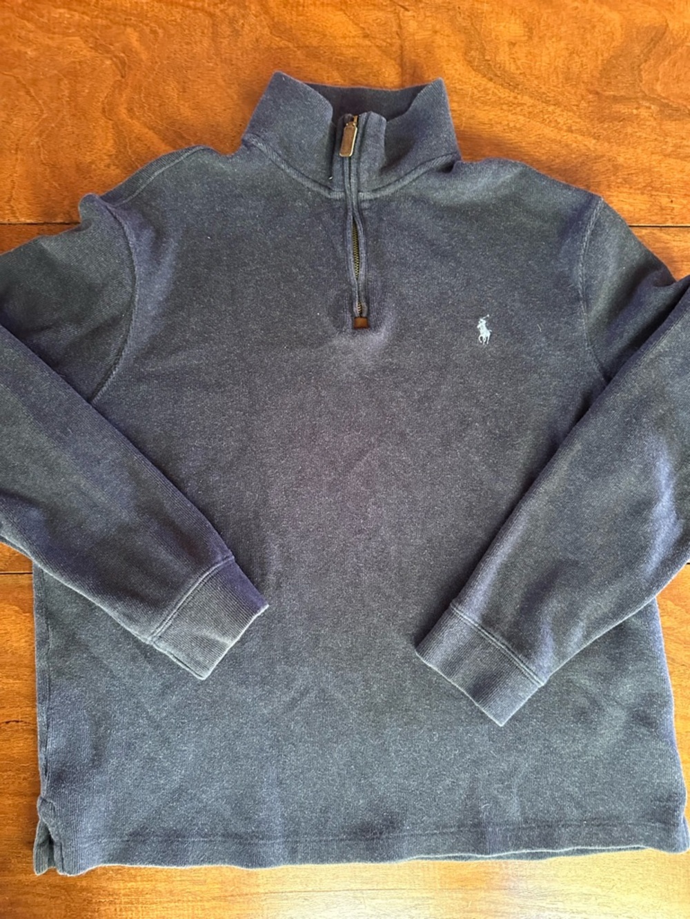 Polo Ralph Lauren Navy Quarter Zip Pullover Sweatshirt Men’s M Classic Pony Logo